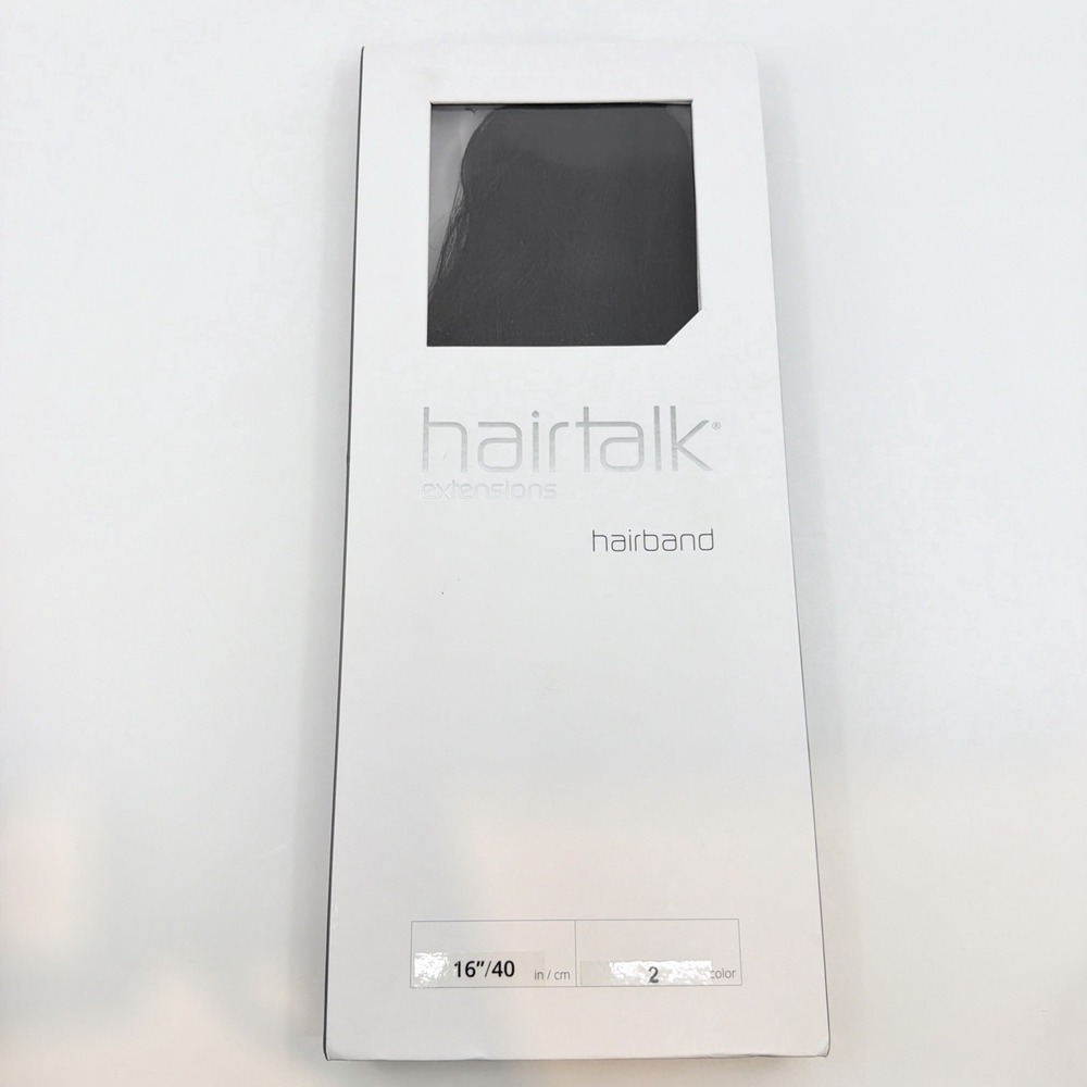 Hairtalk 16" Hair Band Halo#2 Off Black New Open Box Thin Halo Thinning Hair